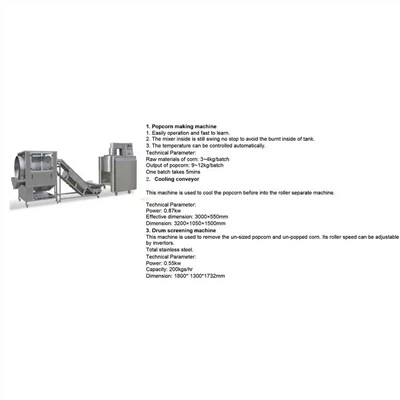 キャラメルポップコーン生産ライン