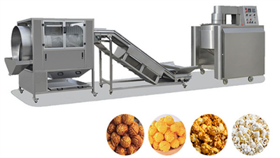 商業用球状ポップコーン生産ラインの大規模安定生産